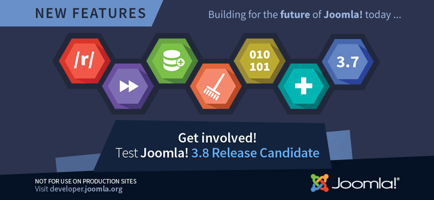 Joomla! 3.8 Release Candidate agora disponível