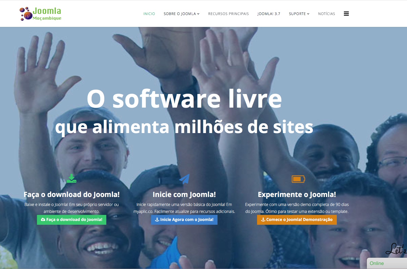 Joomla Moçambique um olhar fresco