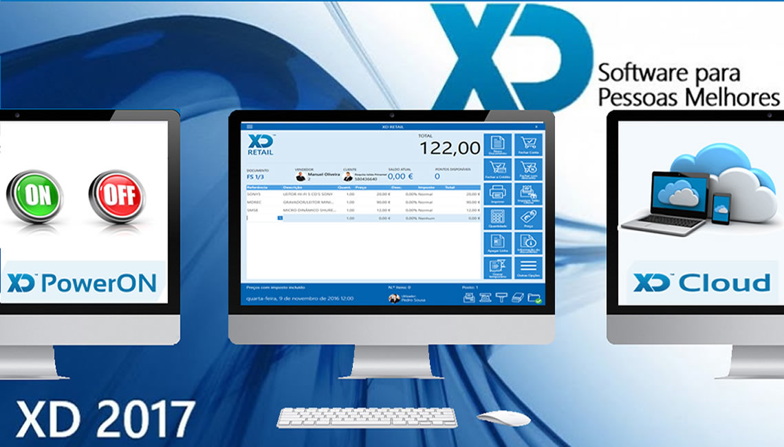 O foco deste lançamento são o novo XD Retail e o módulo XD PowerON