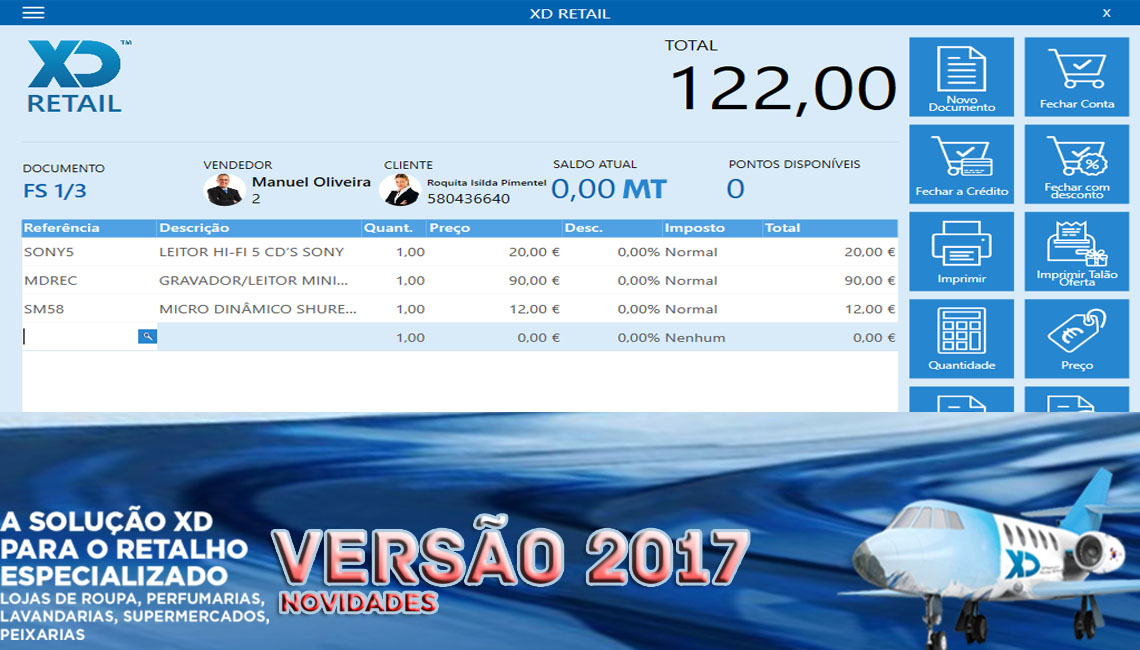 Algumas das muitas novidades das versões XD 2017